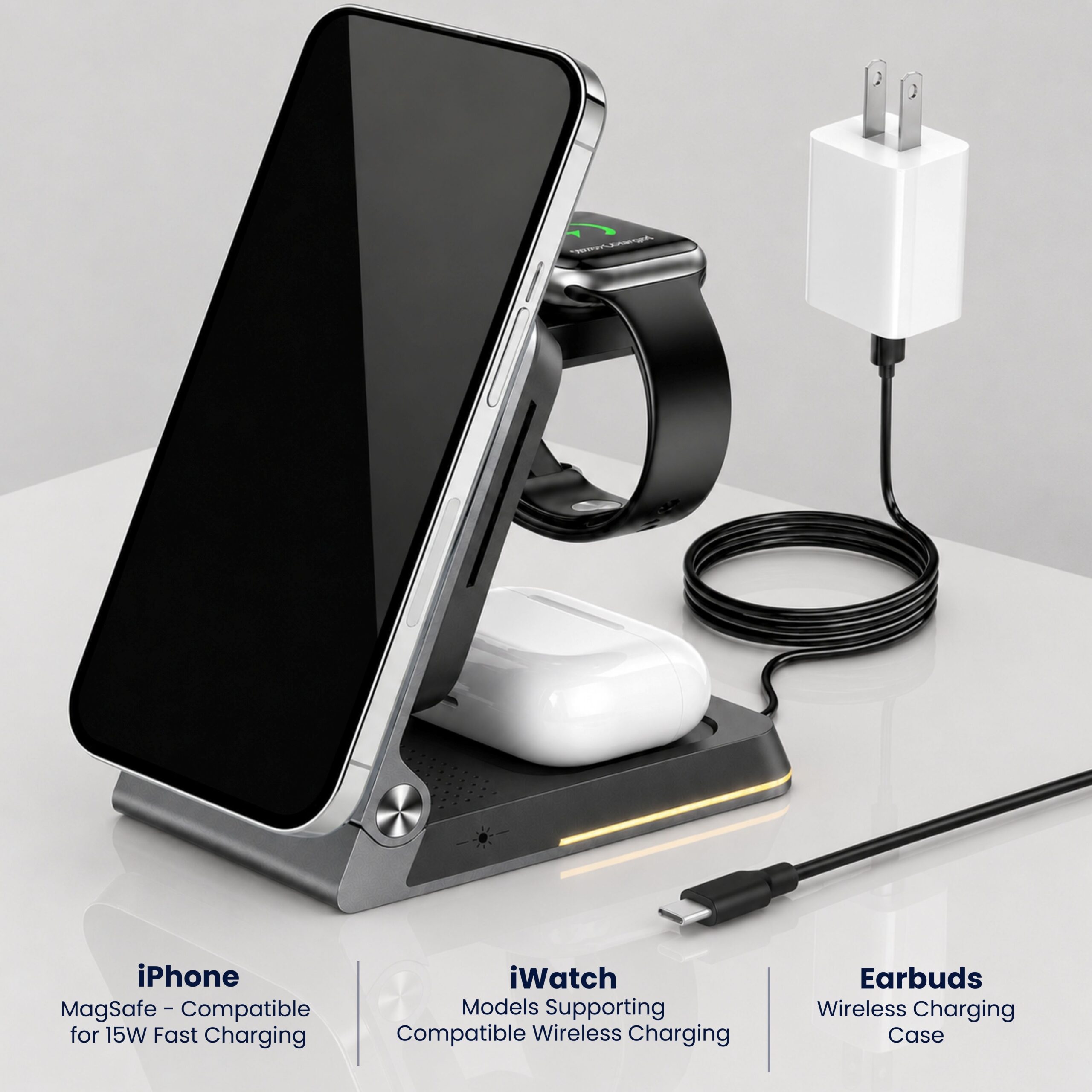 3-in-1 Wireless Charger - Image 2