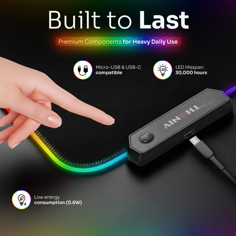 THONIV RGB gaming mouse pad - view 3