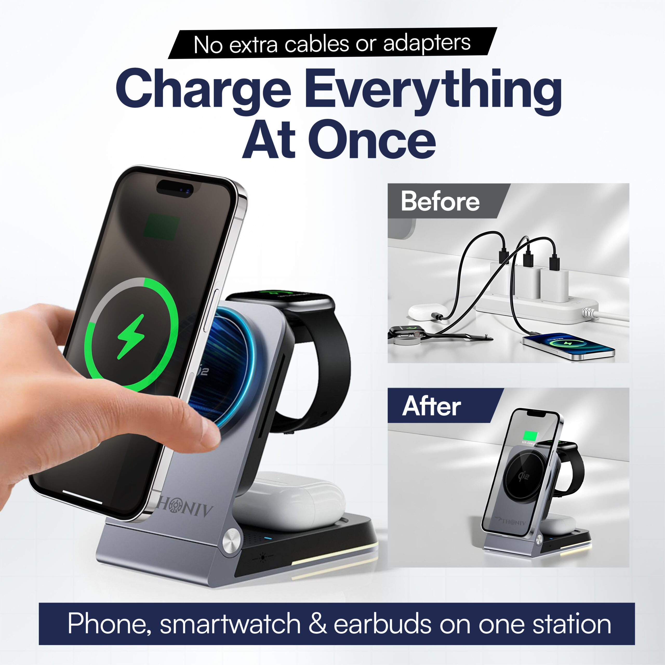 3-in-1 Wireless Charger - Image 3