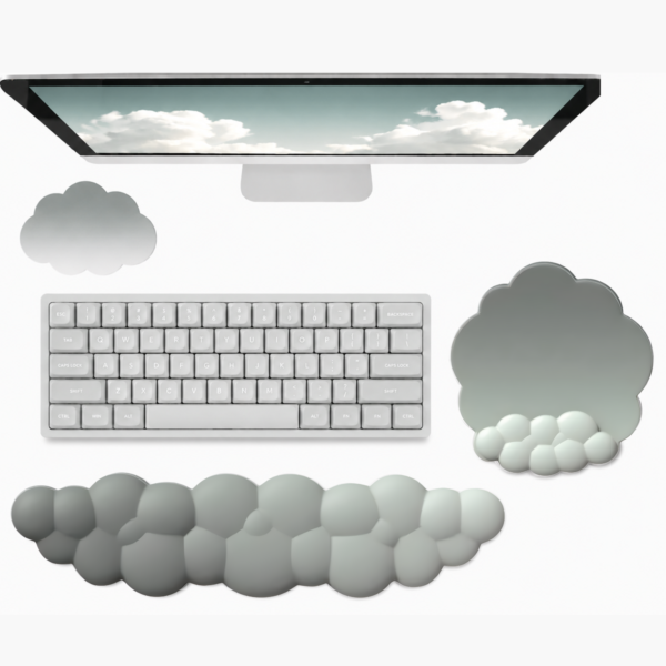THONIV Cloud Ergonomic Wrist Rest 3-in-1 Set - Cloud Gray
