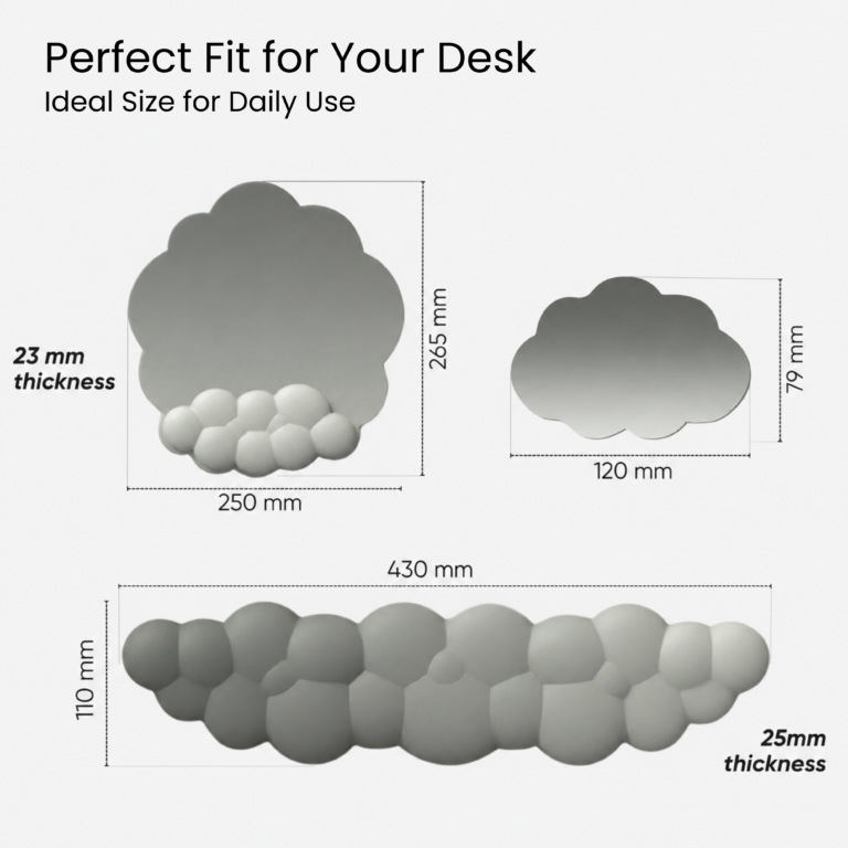 THONIV Cloud Gray ergonomic wrist rest - view 3